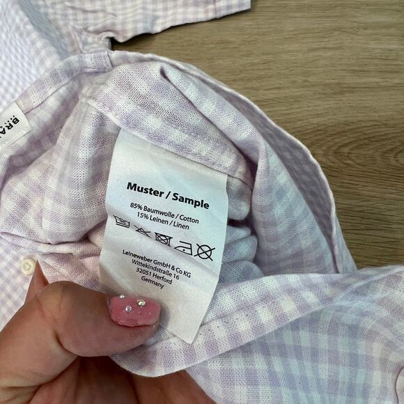 BRAX Men's Cotton Linen Slubyarn Modern Fit Button Up Shirt Size M - Picture 7 of 8